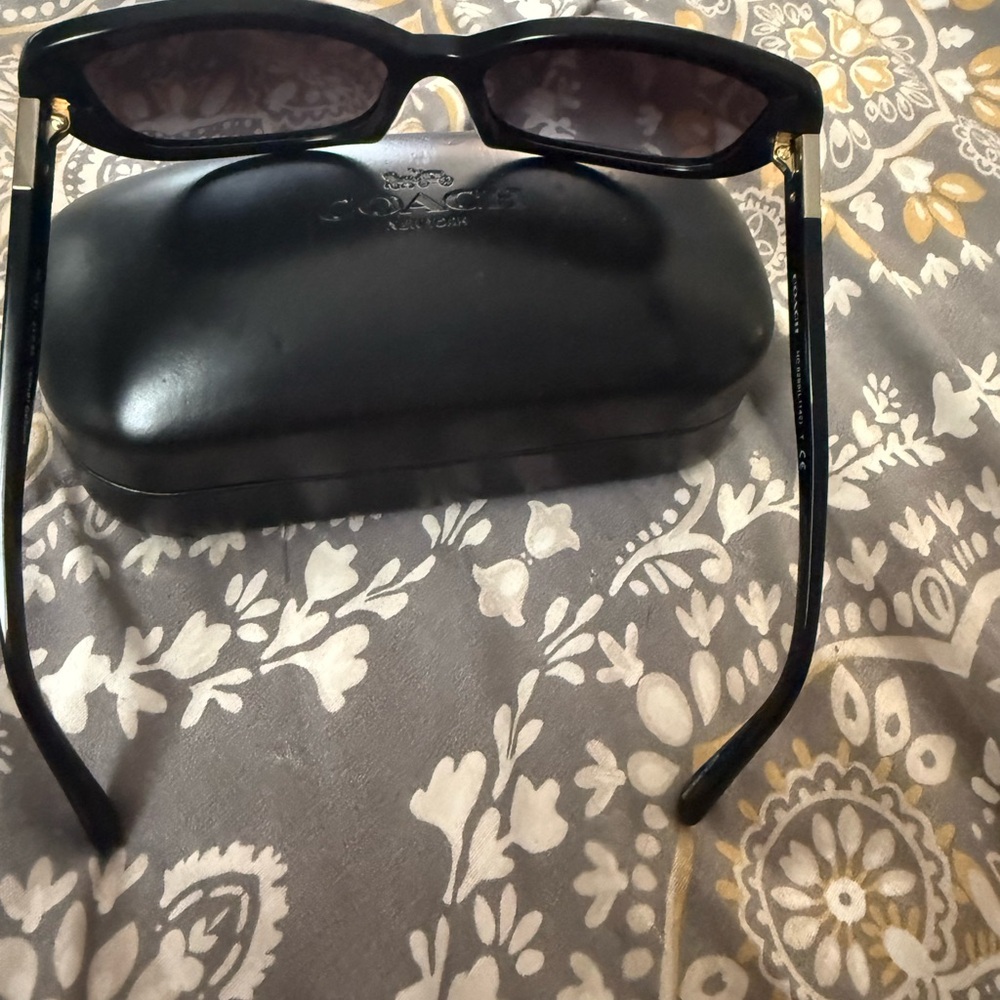 Coach Black Oversized Rectangular Sunglasses - image 3